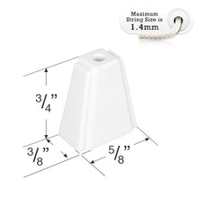 Graber and Bali Plastic Trapezoid Shaped Tassel for Mini Blinds