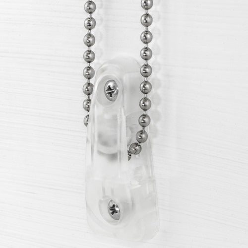 Rollease ChainHold Bead Chain Tensioner - Clear - Out of Stock until June 2024