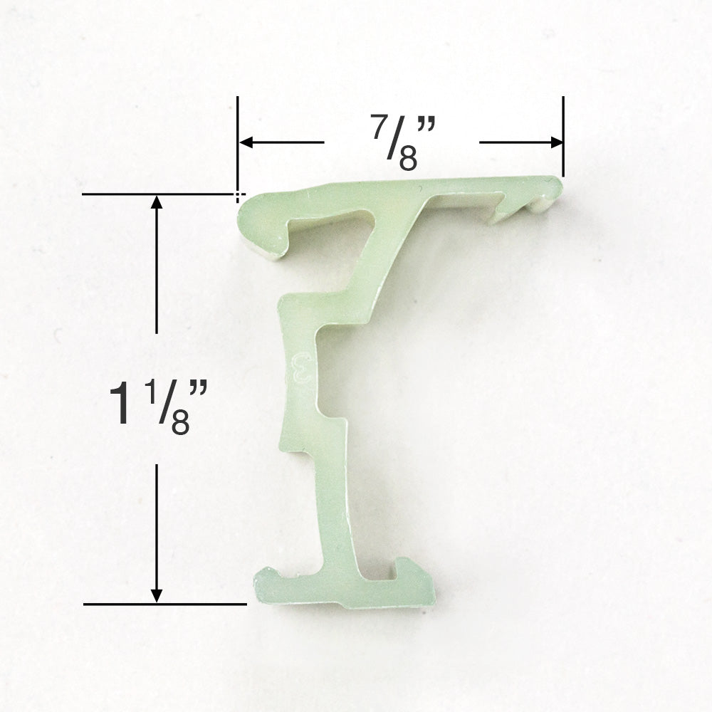 Old Style Hunter Douglas Valance Clip for 3/4" Vertiglide Cellular Sha