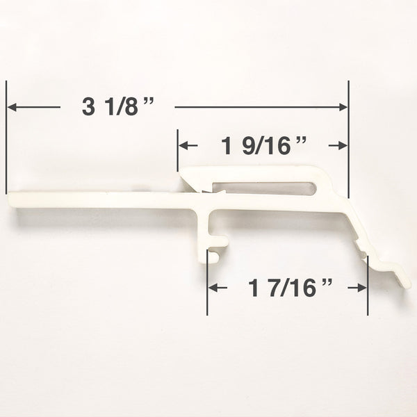 Hunter Douglas Valance Clip for PermAlign and PermaTrak Vertical Blinds - Longer Length