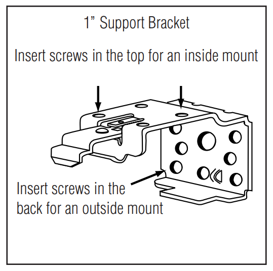 Levolor Center Support Bracket for 1" Riviera Mini Blinds Fix My Blinds