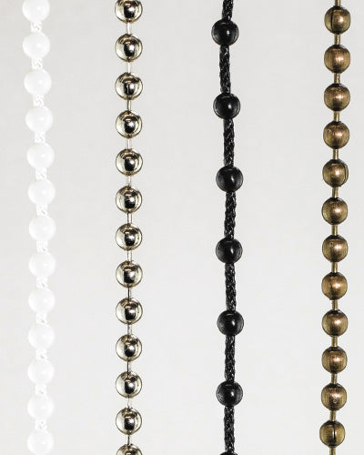Ball Beads Chain With Connectors Clasps Metal Beaded - Temu