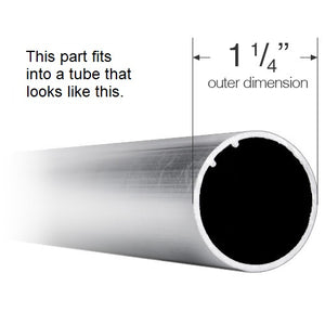 Rollease R-Series Roller Shade End Plug for Cassettes with 1 1/4" Tubes - CREP03