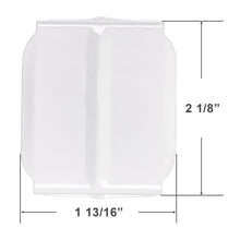 Bottom Rail Retainer Cap for Cloth Tape Ladders - White Metal