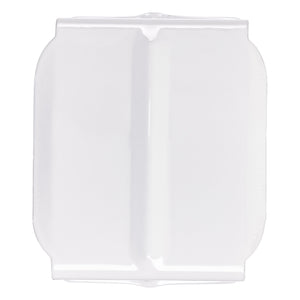Bottom Rail Retainer Cap for Cloth Tape Ladders - White Metal