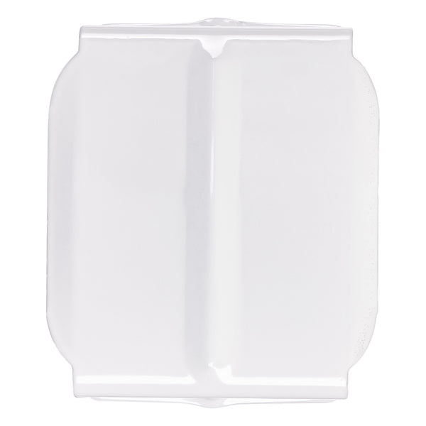 Bottom Rail Retainer Cap for Cloth Tape Ladders - White Metal