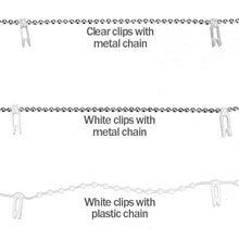 Bottom Chain and Clips for Vertical Blinds with Fabric Vanes (By-the-Clip)