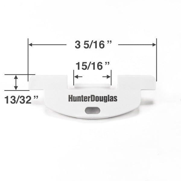 Hunter Douglas Bottom Rail Handle for Cordless LiteRise Cellular Shades with a 1 7/8