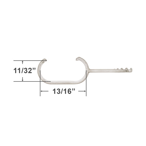 Cordless Mini Blind Handle for 13/16" Rounded Bottom Rail