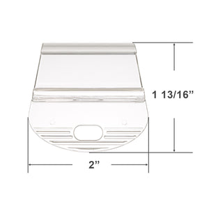 Cordless Mini Blind Handle for 13/16" Rounded Bottom Rail