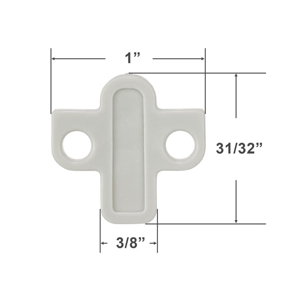 Graber and Bali Slide End Cap with Two Tabs for Panel Track Blinds
