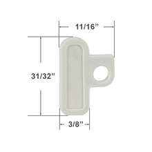 Graber and Bali Slide End Cap with a Right Tab for Panel Track Blinds