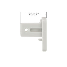 Graber and Bali Slide End Cap with a Right Tab for Panel Track Blinds