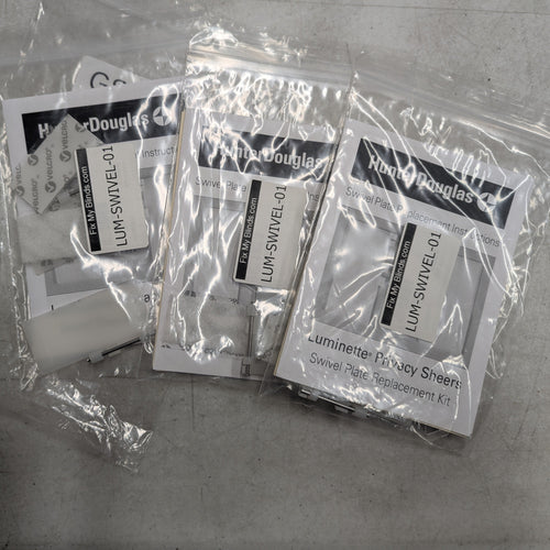 GARAGE SALE - Swivel Plate Sets for Hunter Douglas Luminette Privacy Sheer Parts - 3 Sets