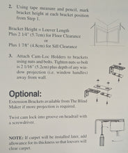 GARAGE SALE - Graber and Bali Cam Lock Holders for Vertical Blinds
