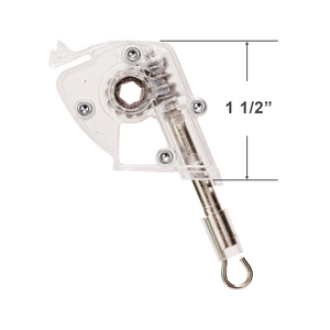 Low Profile Cord Loop Tilt Mechanism with 1/4" Hex Hole for Horizontal Blinds