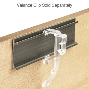 Valance Clip Mounting Strip for the Back of Wood and Faux Wood Valances
