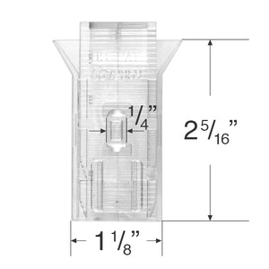 Graber and Bali Valance Clip for 2" Wood and Faux Wood Blinds with a Cord Tilt