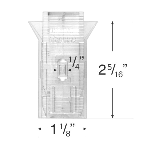 Graber and Bali Valance Extension Clip for Vertical Blinds with Double