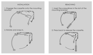 Mounting Bracket for Roller Shades with a 4" Cassette