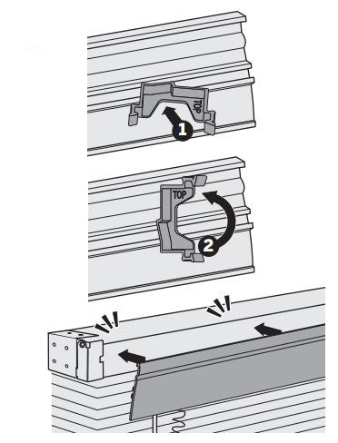 Levolor Trim-and-Go Valance Clip for Off-The-Shelf 2" Faux Wood Blinds