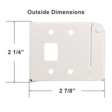 Box Mounting Brackets for Horizontal Blinds with 2 1/8