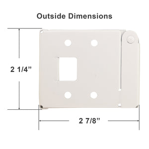 Box Mounting Brackets for Horizontal Blinds with 2 1/8" x 2 3/4" Headrail
