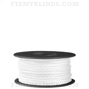 1.2mm Roman Blind Cord - Strong Polyester Curtain String, British Made, White (Solid)