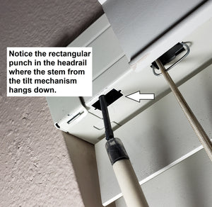 3 Day Blinds High Profile Metal Tilt Mechanism with 1/4" Square Hole - Replacement Available