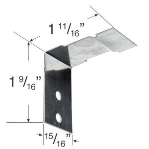 Hunter Douglas Side Mount Bracket for Cellular and Pleated Shades with a 1 1/8" Wide Headrail