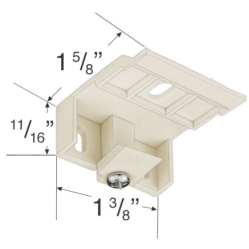 JCPenney Mounting Bracket for Corded Cellular, Pleated and Roman Shades