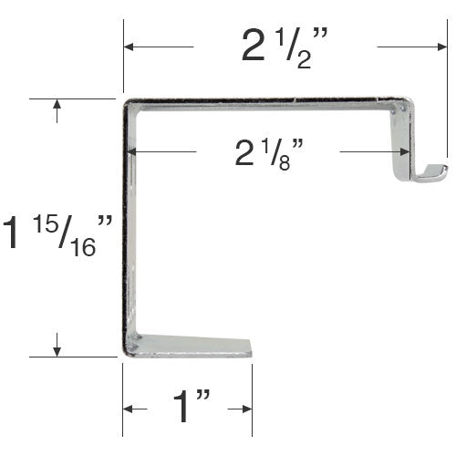 Graber and Bali Center Support Bracket for Horizontal Blinds with 1 3/4