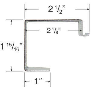 Graber and Bali Center Support Bracket for Horizontal Blinds with 1 3/4" x 2 3/8" Headrail