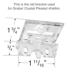 Graber CrystalPleat and Bali Diamond Cell Mounting Bracket for Cellular Shades - Revised and Updated Style
