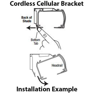 Hunter Douglas 1 13/16" Mounting Bracket for UltraGlide and LiteRise Cellular Shades