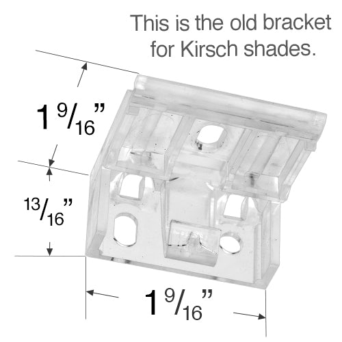 Kirsch Mounting Bracket for Cellular and Pleated Shades