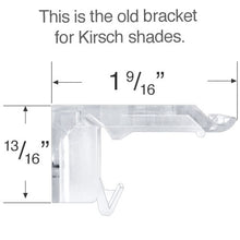 Kirsch & Verosol Mounting Bracket for Cellular and Pleated Shades - Revised and Updated Style