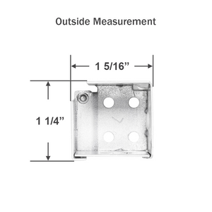 Box Mounting Brackets for 1" Mini Blinds With 1" x 1" Headrail