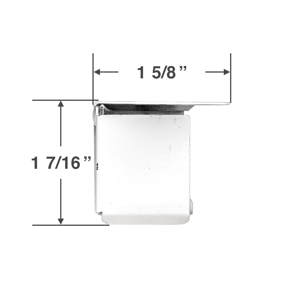 Shade Doctor Of Maine Micro/Mini Blind Center Support Bracket – For 1 1/2" X 1" Headrail – Includes Screws – USA Made