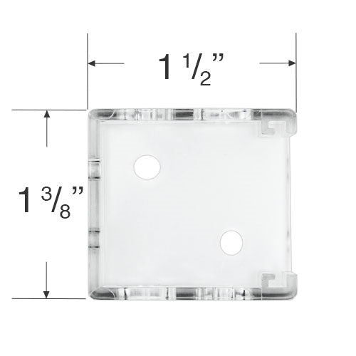 thumbnail image 2 of Shade Doctor Of Maine Micro/Mini Blind Center Support Bracket – For 1 1/2" X 1" Headrail – Includes Screws – USA Made 2 of 5