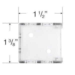 Plastic Box Mounting Brackets for 1" Mini Blinds With 1" x 1" Headrail