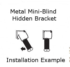 Graber and Bali Mounting Bracket for Supreme 1" Mini Blinds
