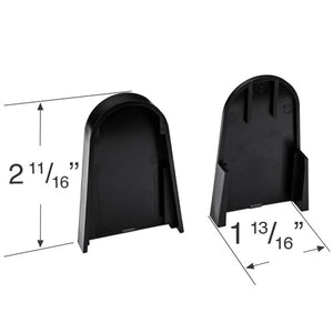 Rollease R-Series 380 Mounting Bracket Covers for Roller Shades with R3 and R8 Clutches - RBPC380W