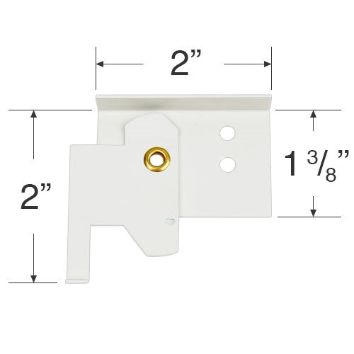 Hunter Douglas Swivel-Style Mounting Bracket for Cellular and Pleated Shades with a 1 7/8