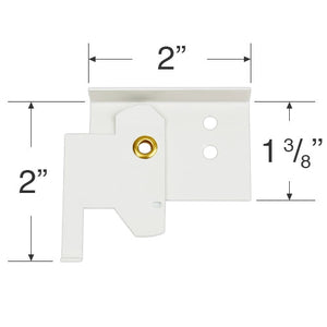 Hunter Douglas Swivel-Style Mounting Bracket for Cellular and Pleated Shades with a 1 7/8" Wide Headrail