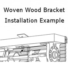 Mounting Bracket for Board-Mounted Woven Wood and Roman Shades