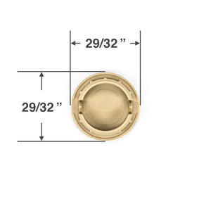 Bottom Rail Button for Horizontal Blinds with a 3/4" Hole - Shallow Body