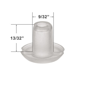 Bottom Rail Button for Horizontal Blinds with a 5/16" Hole - Slotted Top