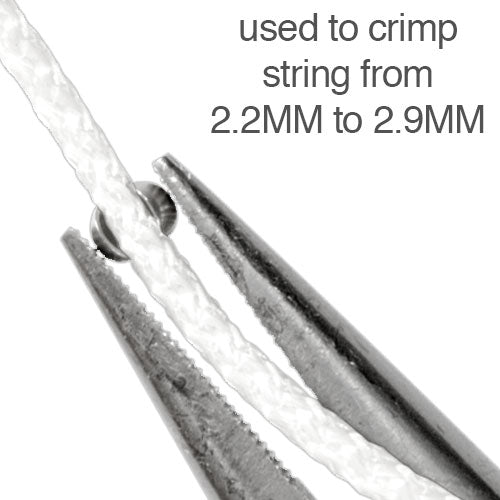 1/4" Metal Ball String Crimp and Size #6 Bead Chain Crimp - Pack of 5