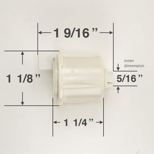 Rollease R-Series Roller Shade End Plug for 1 1/8" Tubes - REP01